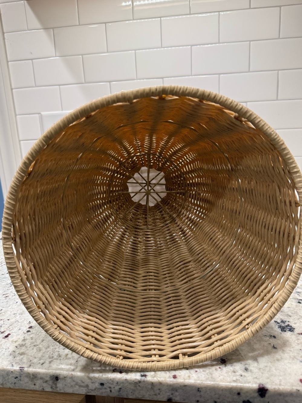 Rattan Reversible Outdoor Planter Basket - Hearth & Hand - 24 in NWOT - Picture 9 of 9